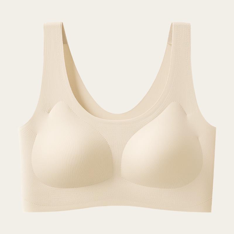 Invisible Ice Silk Wireless Seamless Bra Vest for Women - Comfortable, Non-Transparent, Gathered Fit