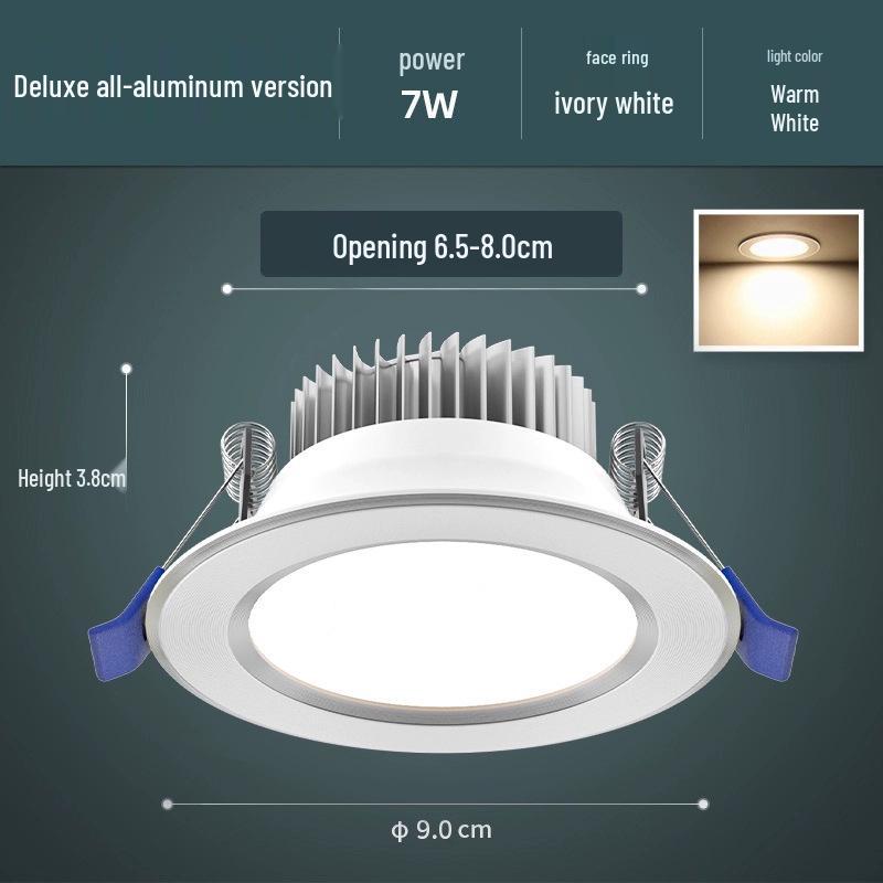 Ultra-Thin LED Downlight: 4-6 Inch Recessed Ceiling Spotlight