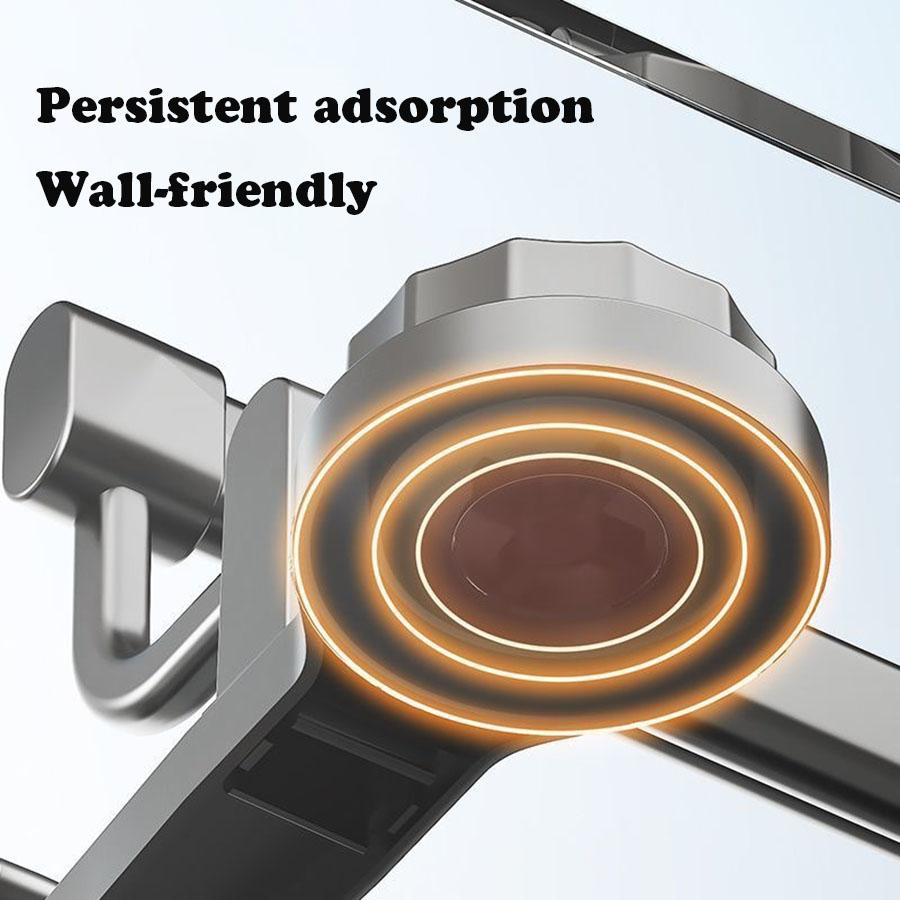 Detachable Towel Rack Space-Saving Rack Compact Design Damage-Free Removal Easy Installation Moisture-Resistant Material