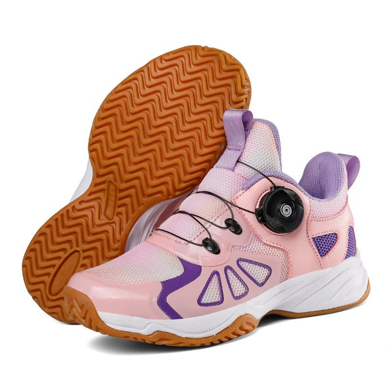 Children's badminton shoes, boys and girls summer breathable mesh student training shoes lightweight non-slip tennis shoes