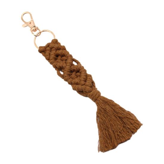 

Брелок-подвеска Хлопковая веревка Плетёная кисточка Шарм Брелок Держатель для ключей Подвеска Сумка Аксессуар для ключей от машины