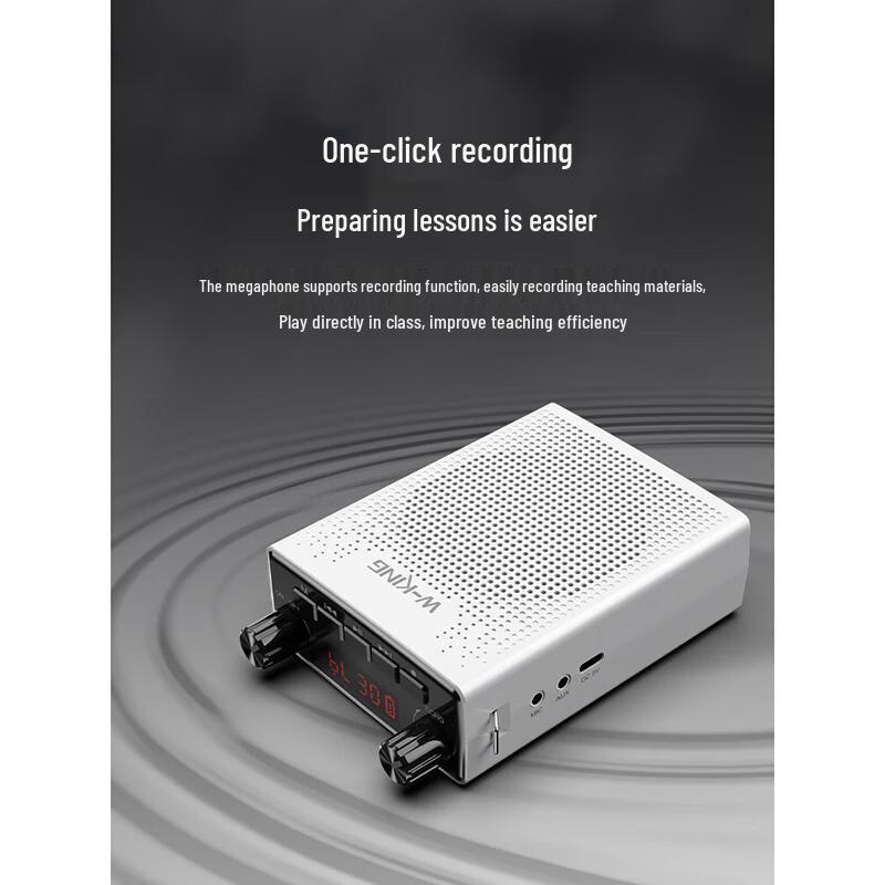 W-King KS06 Portable Voice Amplifier with Wireless Microphone CN Plug (adapter Included)