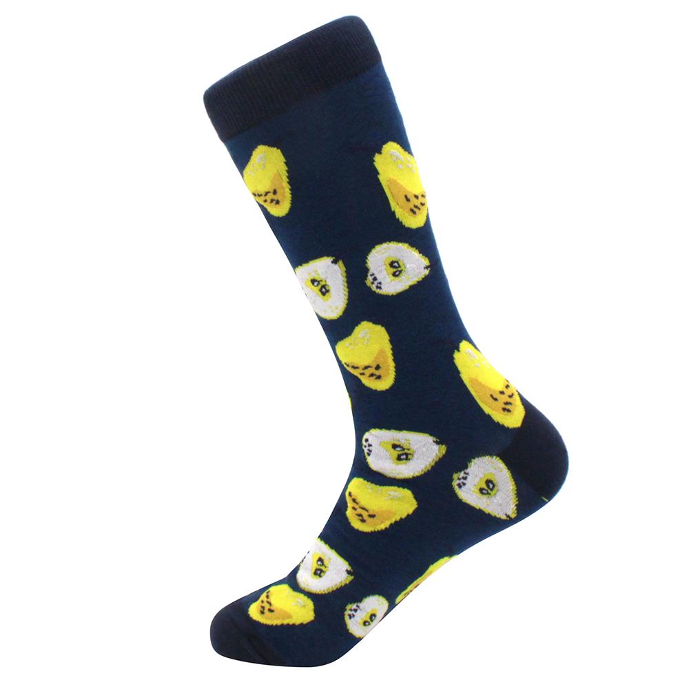 Fashion Funny Mens Socks Hip Hop Harajuku Kawaii Cartoon Cotton Socks Fruit Animal Beer Food Happy Casual Socks Gifts for Men