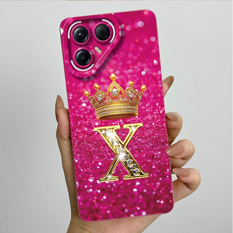 For Tecno Pova 7 Pro Ultra 5G Case Luxury Crown Letter Silicone Soft Phone Case For Tecno Pova7 Pro Ultra Shockproof Back Covers