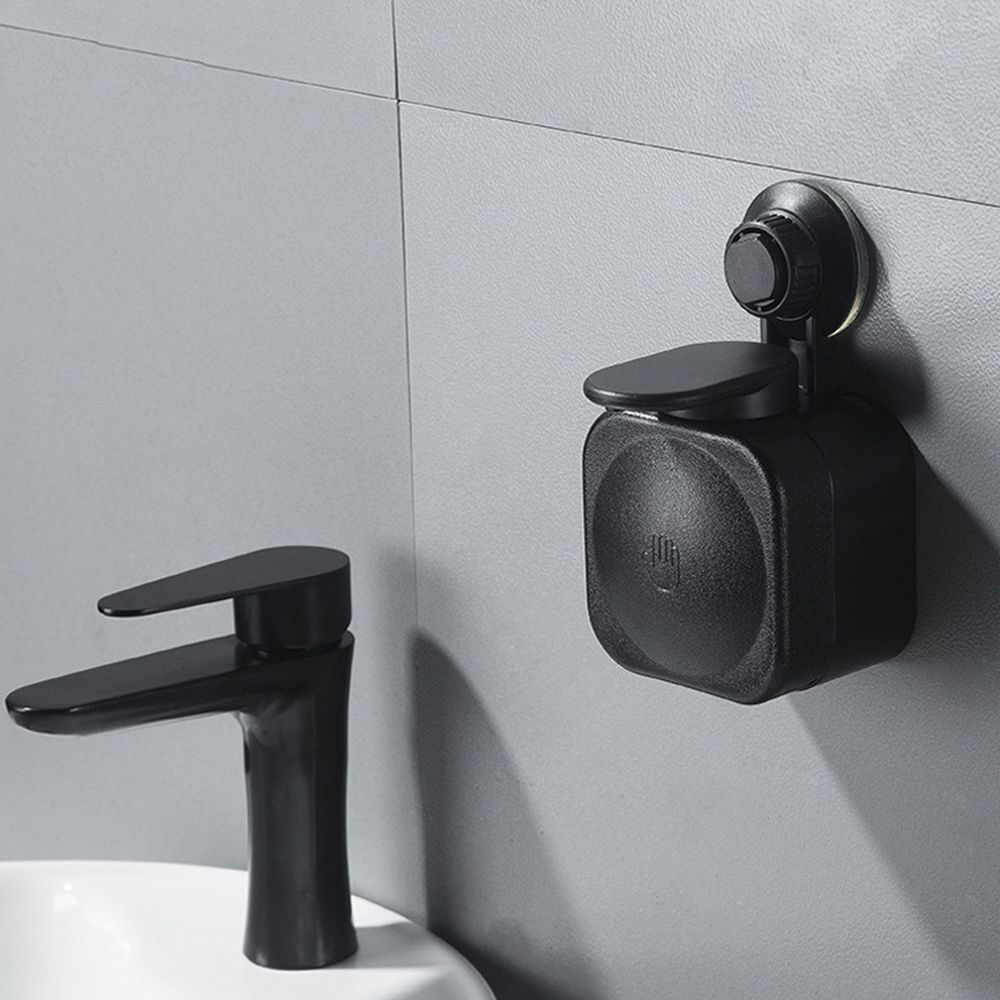 Press Type Suction Cup Waterproof Bathroom Wall Mounted Soap Dispenser Organizer Soap Box
