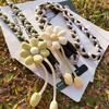 Detachable Phone Woven Chain Crossbody Cell Phone Strap Flowers Phone Lanyard  Outdoor Activity