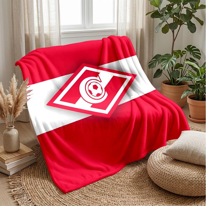 Spartak Moscow Theme blanket Soft Flannel Fleece Blanket Warm Lightweight Throw Blanket for Home Sofa Bed