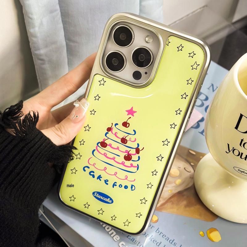 Zhitai Electroplated Silver Edge Drip Glue Case for iPhone 15 Pro & Huawei Mate 60