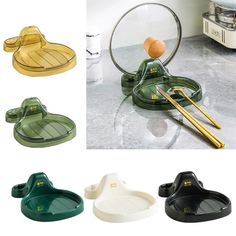 Pot Lid Holders Cooking Spatula Organizer Spoon Rest for Kitchen Counter Kitchen Utensil Gadgets Rest for Spoons Pot Lid