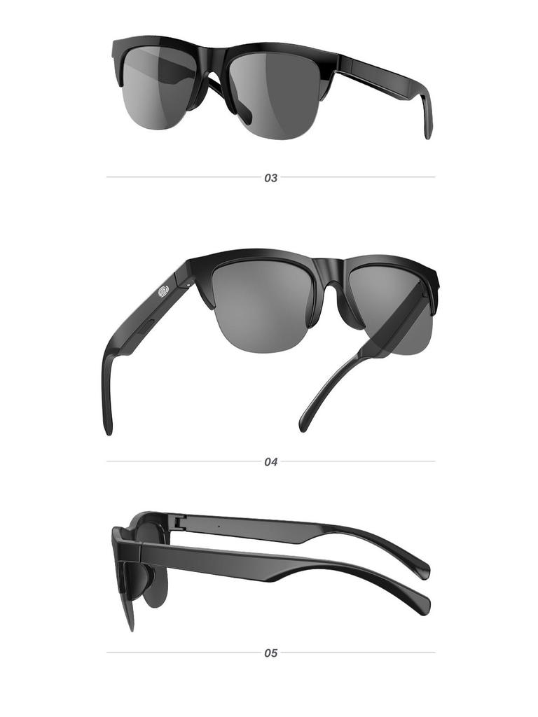 F06/F07/F08 Chytré sluneční brýle: Módní Bluetooth sluchátka s brýlemi.