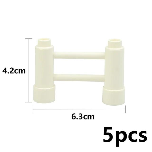 Store byggeklosser Slide Swing Seesaw Park Lekeplass Series Large Pillar Murstein Barn Barn Pedagogisk Leke Kompatibel Duploe