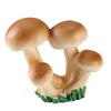Mini Resin Mushroom Shaped Figure Ornament Home Decor Statue Waterproof Miniature Gift for Bonsai Dollhouse Fairy Garden Lawn