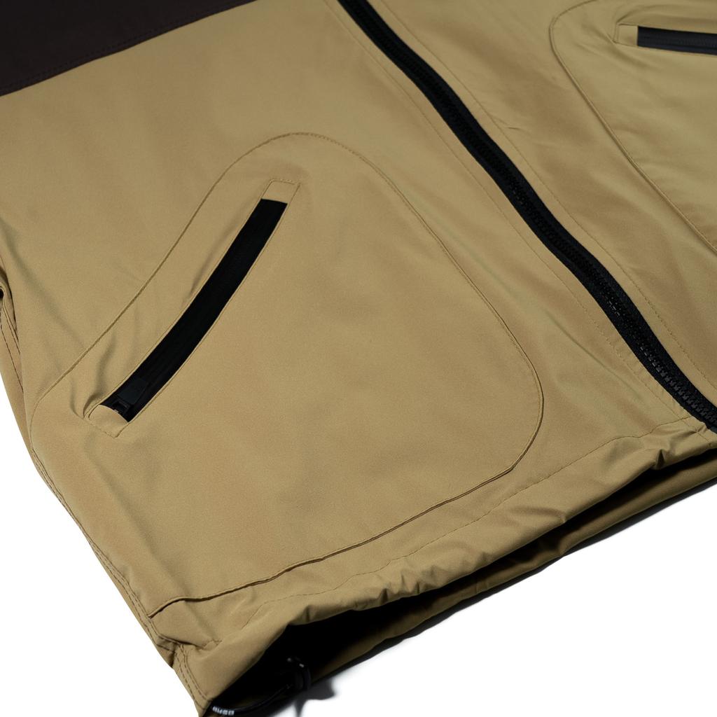 Bsrabbit Natureline Wide Hooded Jacket Olive Brown