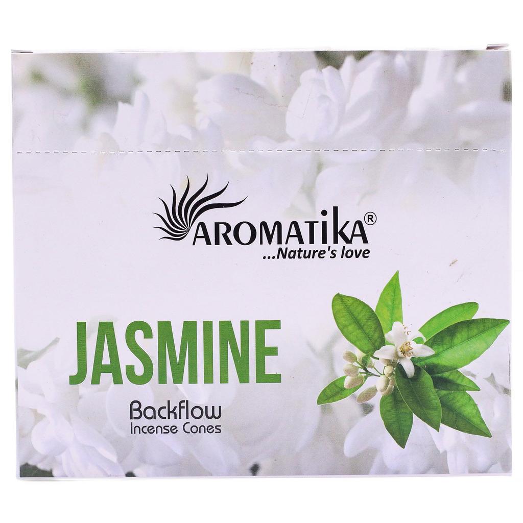 6x Backflow Incense Cones Jasmine 10 Pack