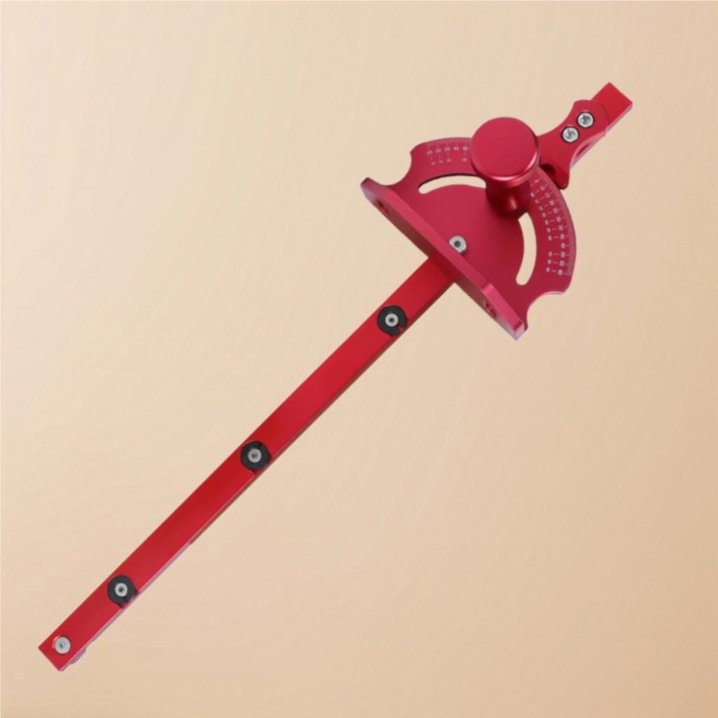 1pc Table Saw T Track Miter Gauge or with Fence and Quick Angle Stop, Table Saw Aluminum Alloy Precision Scale Woodworking Tool