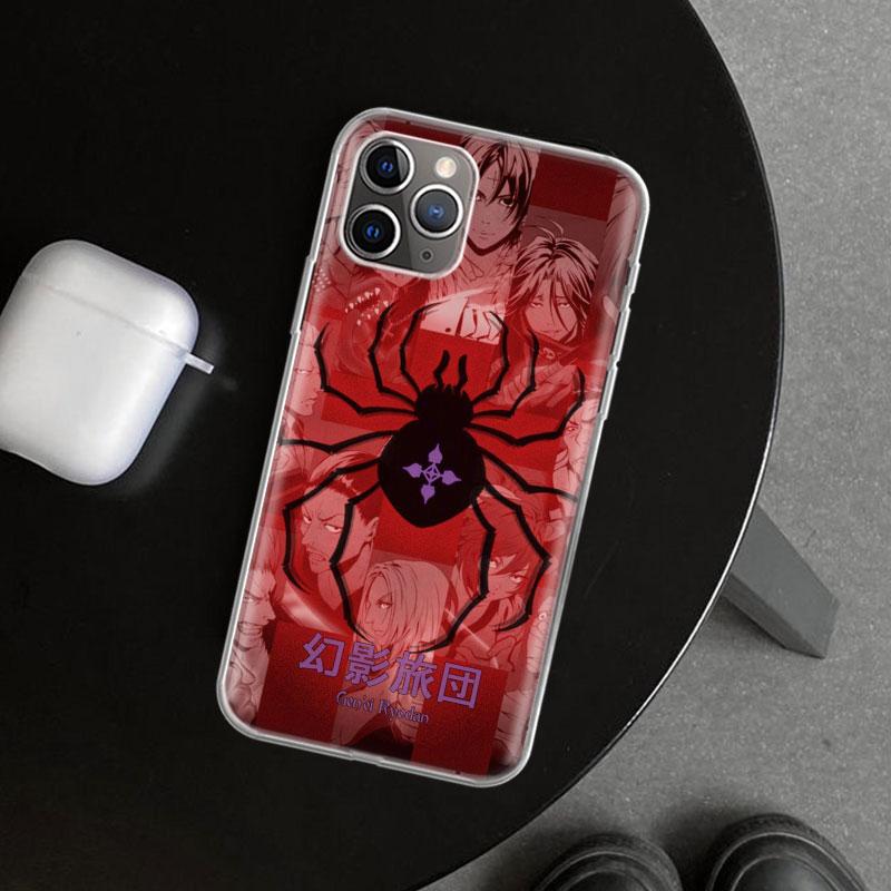 Huner X-Hunters Chrollo Shizuku Phone Case Cover for iPhone 11 12 13 Mini 14 15 Plus 16 Pro Max 17 Air 7 8 + SE Art Customized F