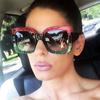 Square Sunglasses UV400 Woman  Designer Clear Lenses Sun Glasses Female Three Colors Big Frame Party Eye Glasses Oculos