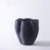 Ceramic Vase Open Fold Edge Flower Pot Floral Arrangement Accessories Abstract Porcelain Craftwork Flower Vase Home Decoration
