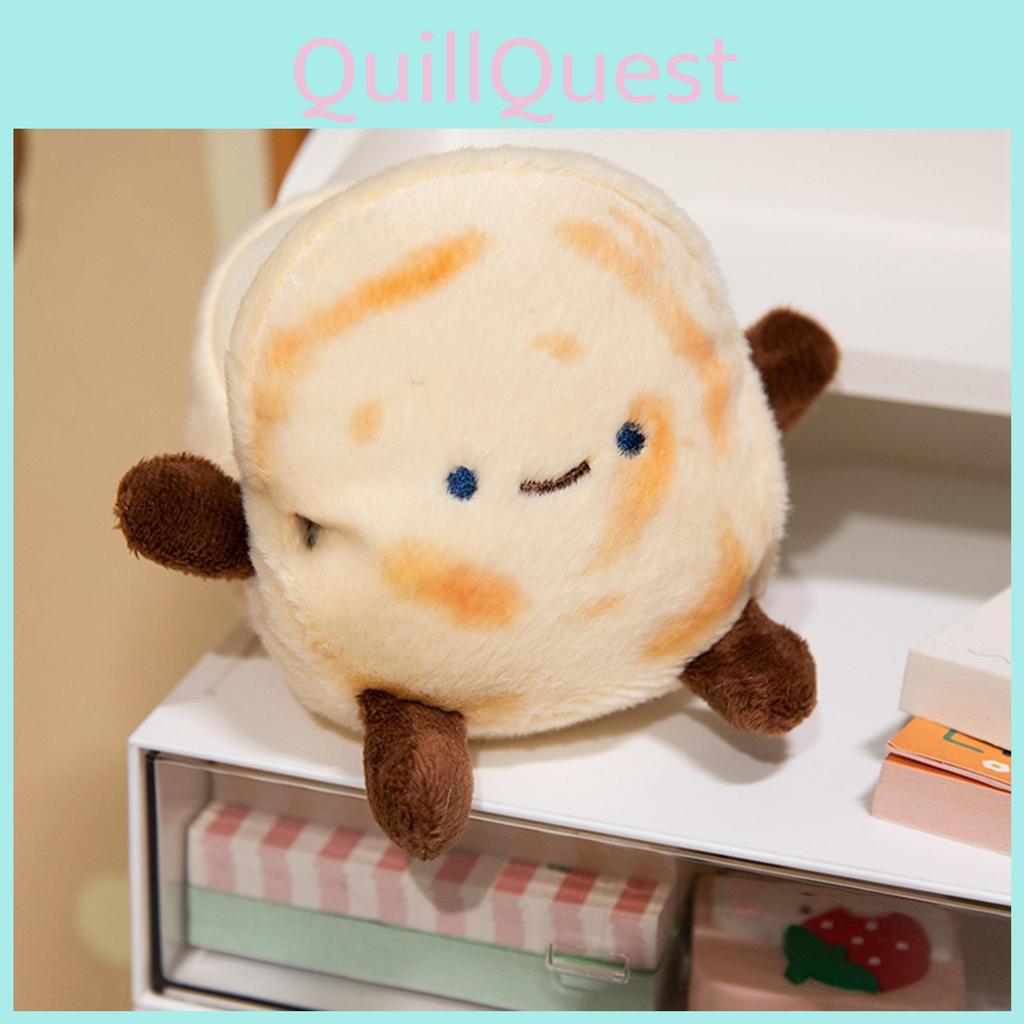 Cute Brown Meat Sandwich Plush Doll Soft Cuddly Toy Creative Gift For Birthdays