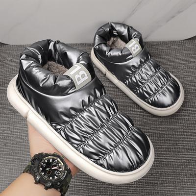 Bottes de Neige d'Hiver Pas Chères Pour Hommes Chaussures d'Ankle Chaudes en Peluche pour Hommes Chaussures d'Extérieur en Fourrure à Enfiler Chaussures Décontractées Hommes Femmes Chaussures en Coton Botas Hombre