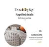 Pure Cotton Waffle Texture Blanket - Versatile Coverlet for Nap, Air Conditioning, or Summer Use