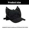 Soft Denims Baseball Hat with Ear Soft Comfortable Hat Fashionable Ear Hat for Sports Leisures and Daily Adventures