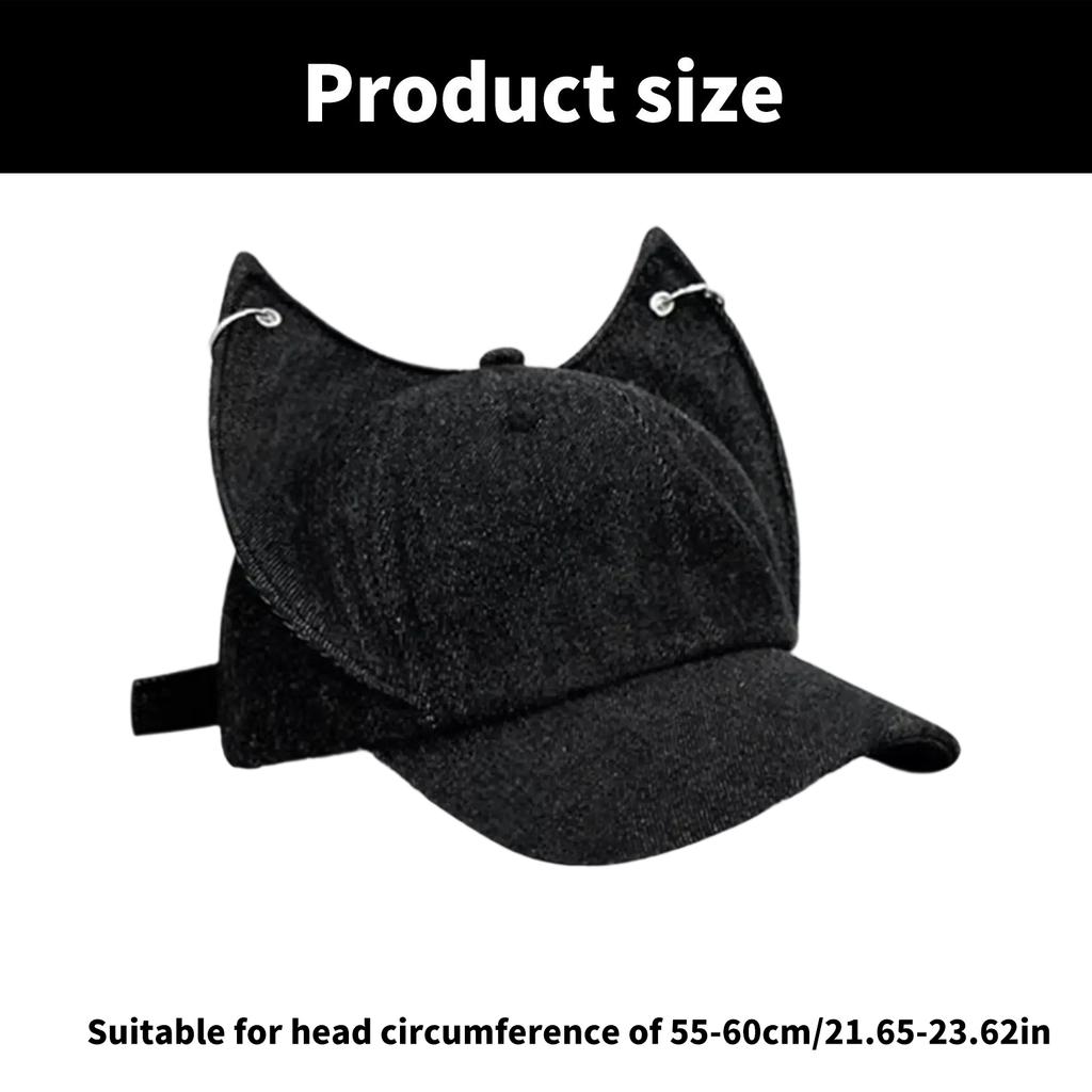 Soft Denims Baseball Hat with Ear Soft Comfortable Hat Fashionable Ear Hat for Sports Leisures and Daily Adventures
