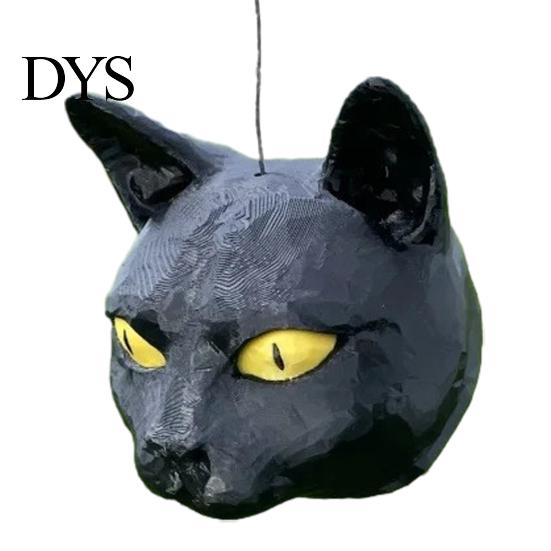 Squirrel Snack Holder Cat Head Feeder, Funny Animal Face, Outdoor Hanging Plastic Wildlife Feeder Garden Feeding Station for Backyard Patio Decor Face