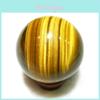 Esfera Cristal de Quartzo Olho de Tigre Asiático Amarelo Escuro Raro Cura Cristalina Presente Natural 2040mm