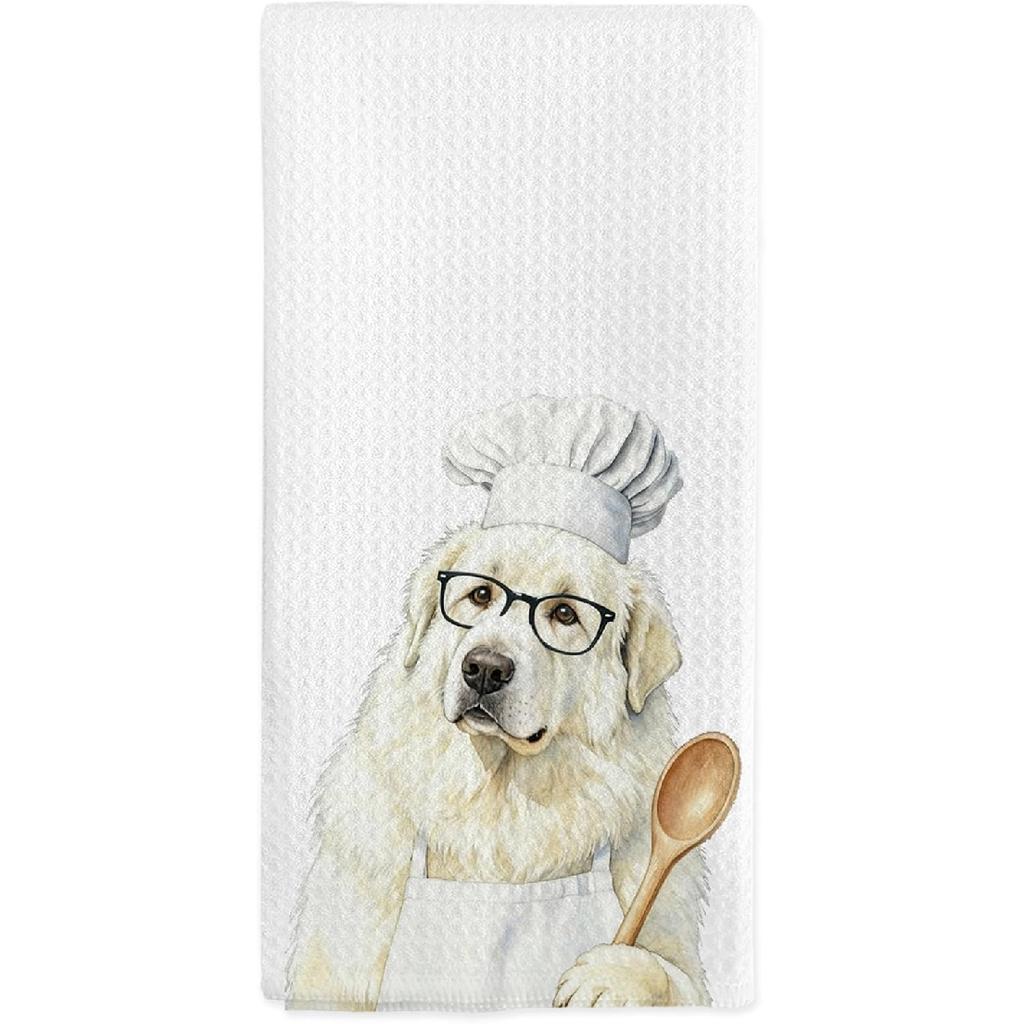 Orange Tabby Cat Kitchen Towels, Orange Tabby Cats Gifts for Women Cat Lovers, Funny Cats Chef Hand Dish Tea Towels for Kitchen Decor, 16x24 Inch