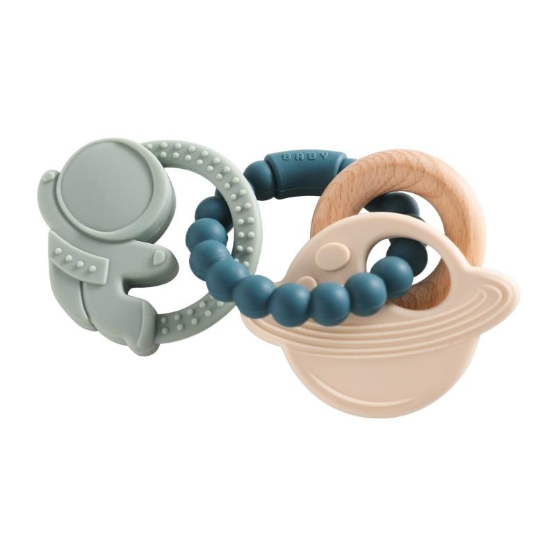 Infant Teething Relief Teether Silicone Soothing Bracelet Lovely Grasp Toy for Baby Over 3 Months Easy to Clean