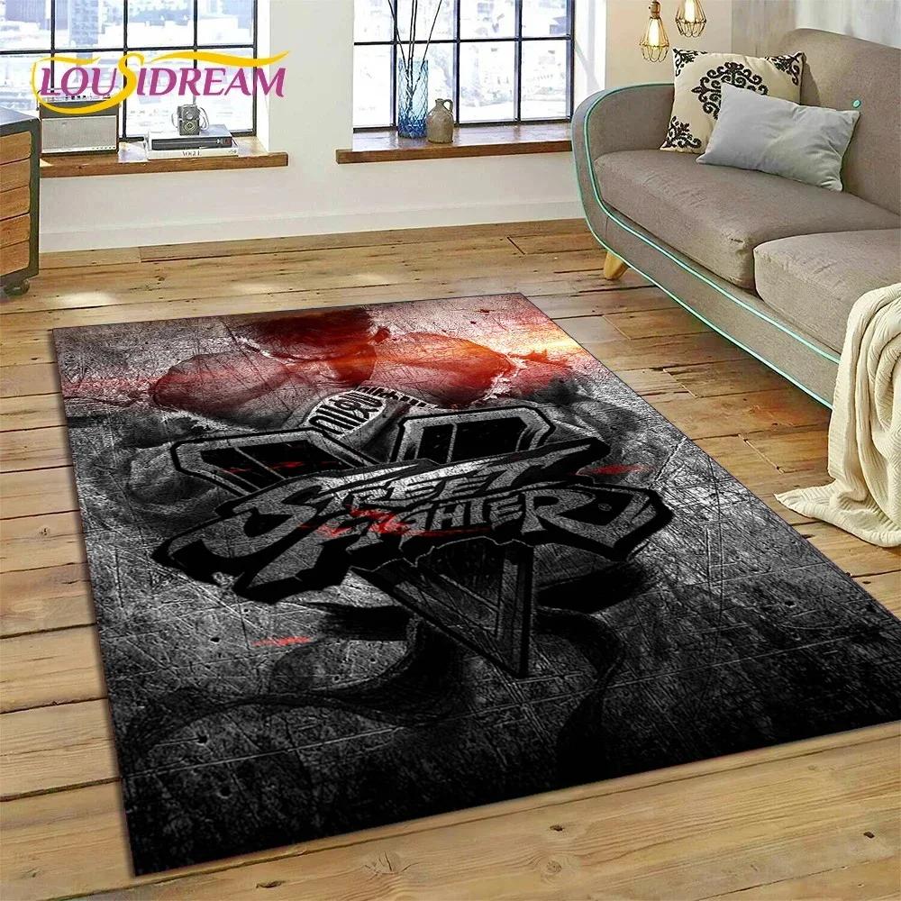 3D Retro Game Street Fighter SF Carpet Rug for Bedroom Living Room Home Sofa Decoration,Children Game Large Decor Floor Mat Gift