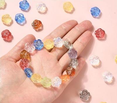 20 Stücke 17,6mm Mode Acryl FlowerBeads Anhänger DIY Armband Halskette Schmuck Handgefertigte Materialien
