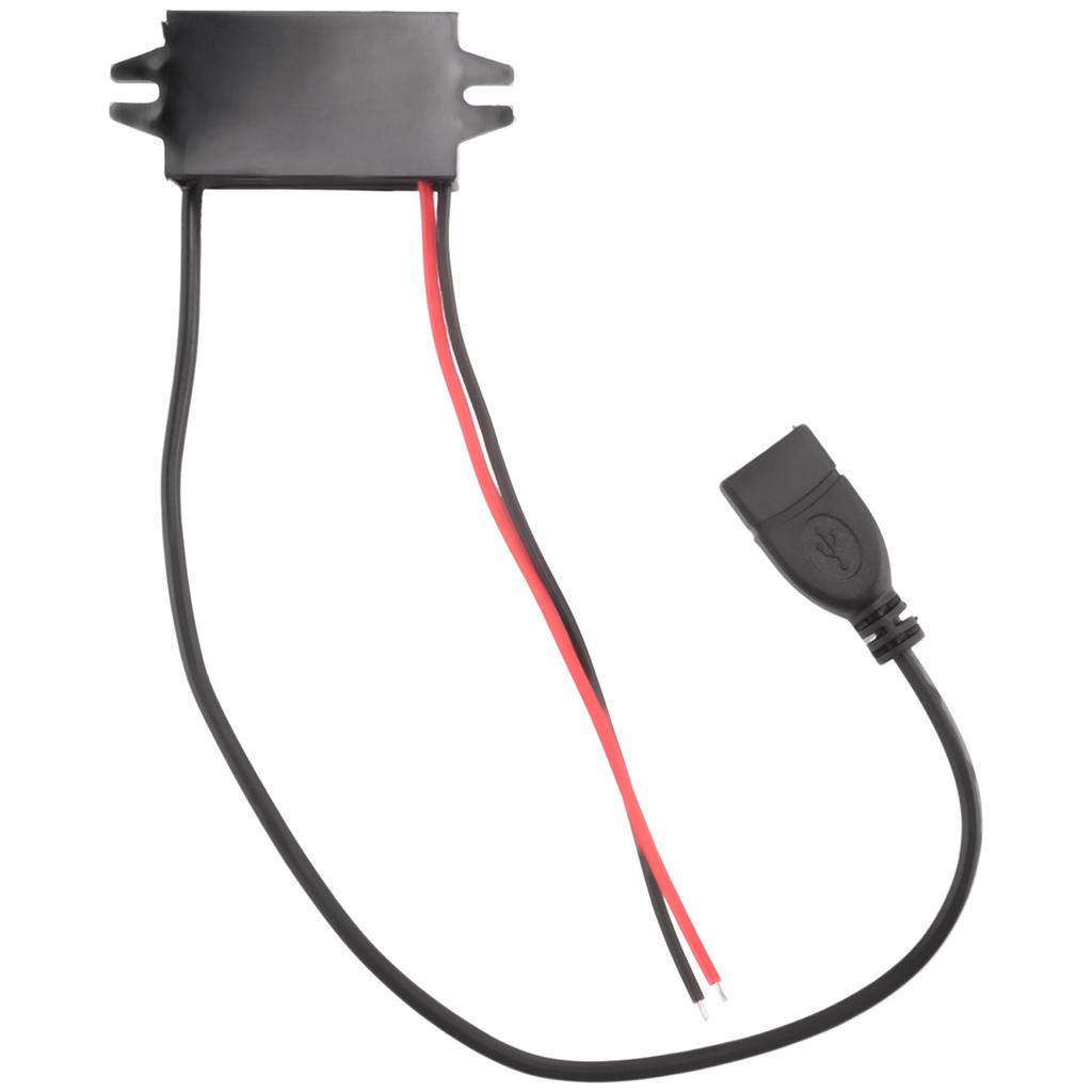 AA58 Car Power Converter DC 12V to 5V 3A Voltage Converter with Single USB Adapter Connectors for Phone Charging Car Audio