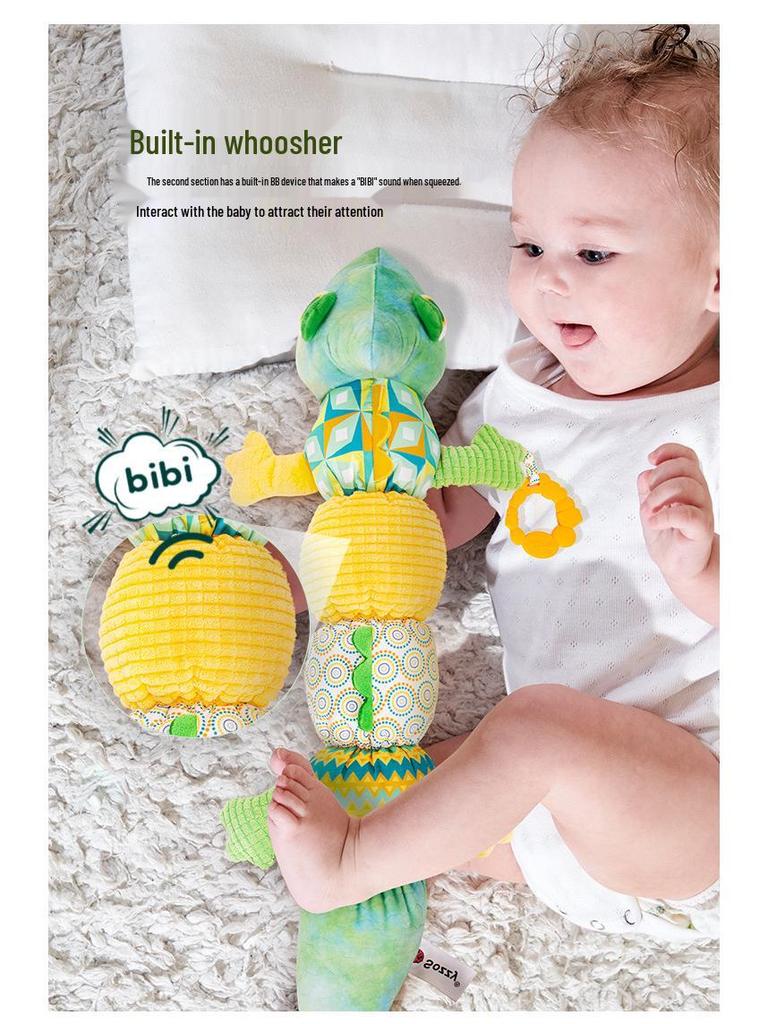 Sozzy Chameleon Plush: Color-Changing, Soothing Music Baby Toy for Newborns and Infants (0-1 Year) Educational & Enlightenment.