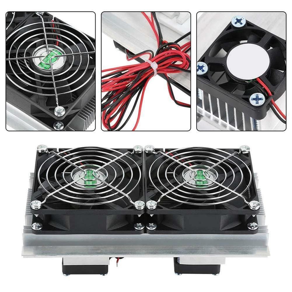 Thermoelectric Peltier Refrigeration Cooling System Kit Cooler Double Fan DIY High-selling Tool Accessories