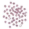 50PCS Nail Art Rhinestones Clear Crystal Rhinestones Nail Charms Round Nail Art Decals Decorations for Nail Salon Design