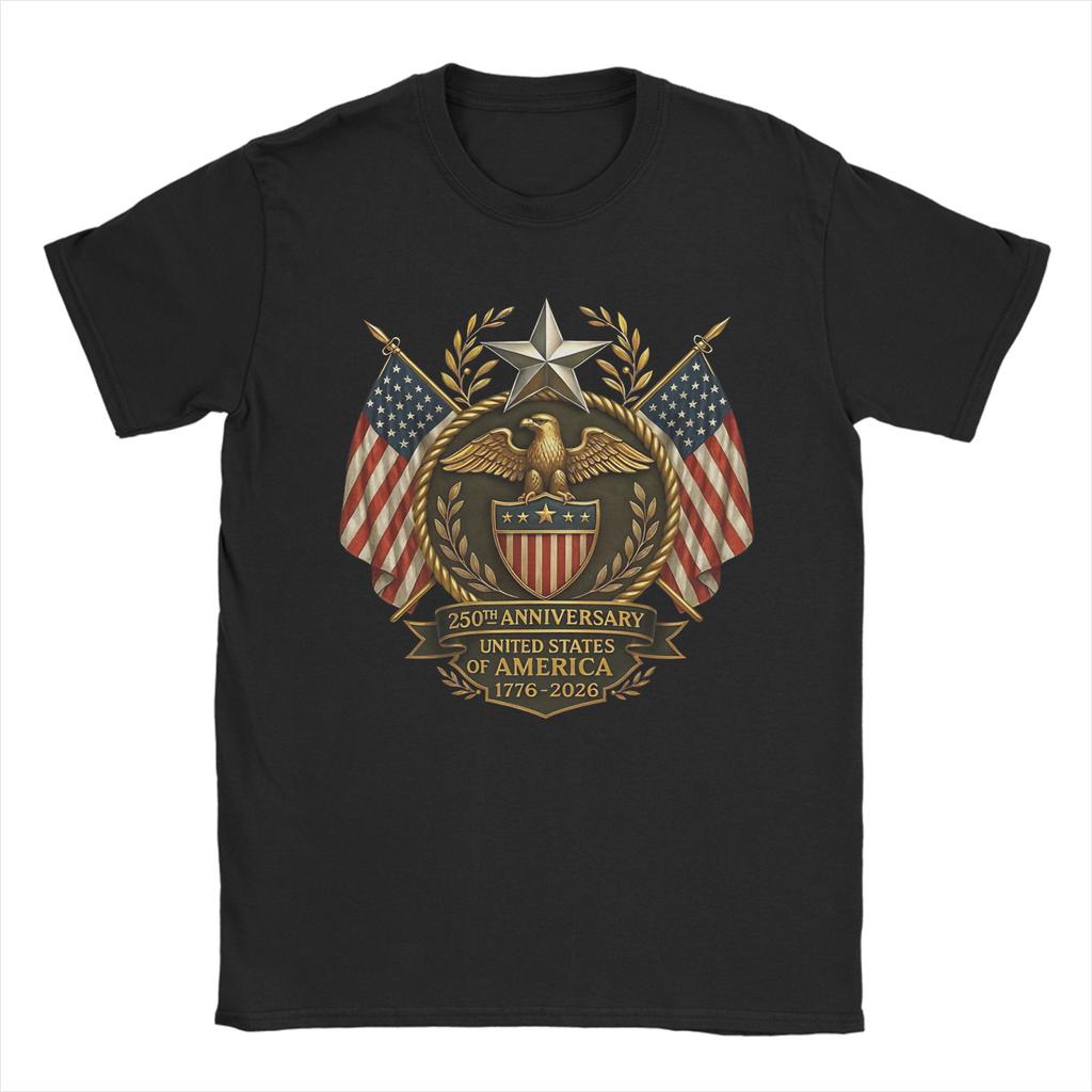 250 Years American Anniversary Accessories Unisex T Shirt Cotton Tee Graphic Printing Tops Tshirt