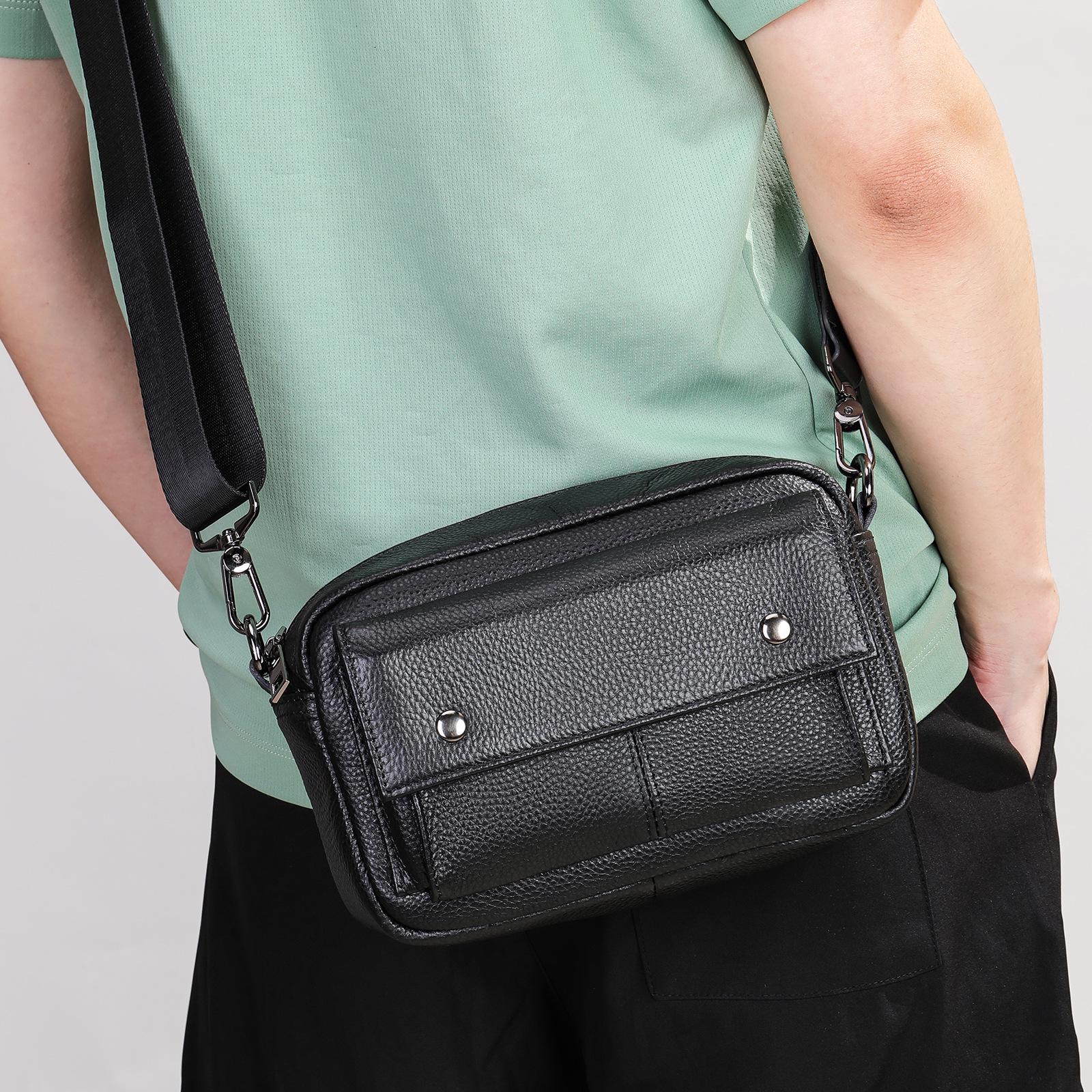 

Мужская модная кожаная сумка-мессенджер Marant — универсальная и вместительная сумка через плечо и рюкзак