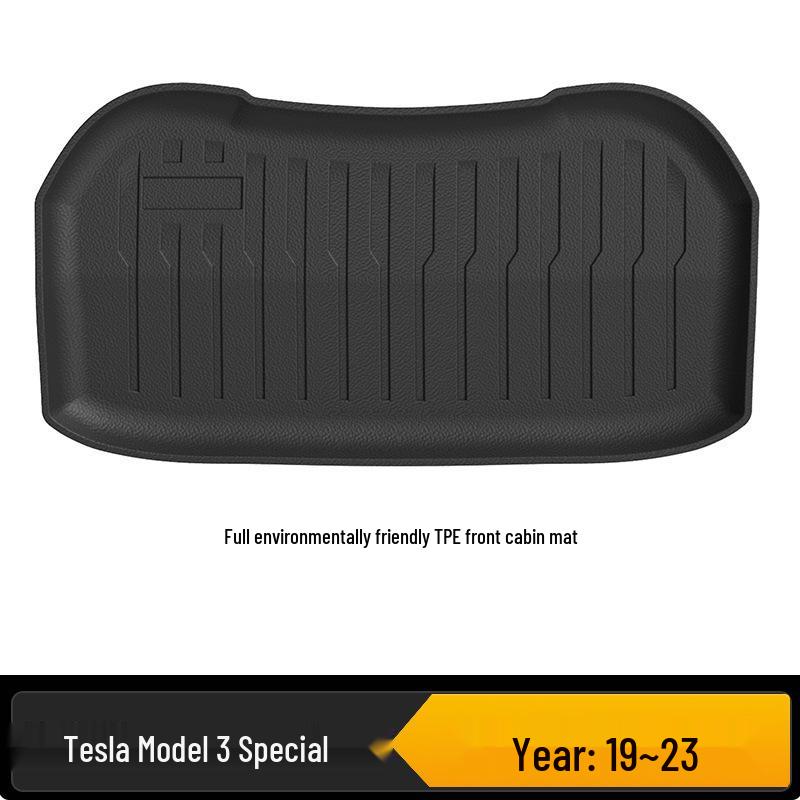 Tesla Model Y/3 TPE Front & Rear Trunk Mats and Foot Pad