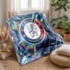 Chelsea FC Theme blanket Soft Flannel Blanket Plush Throw Blanket Cozy Sofa Bed Blanket for Home Decor