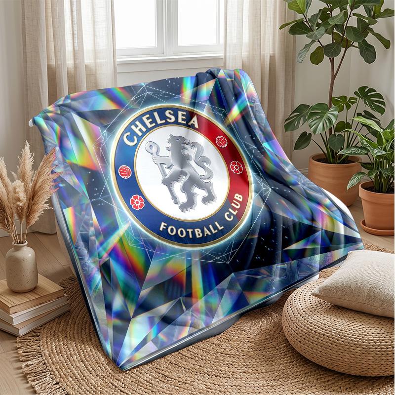 Chelsea FC Theme blanket Soft Flannel Blanket Plush Throw Blanket Cozy Sofa Bed Blanket for Home Decor