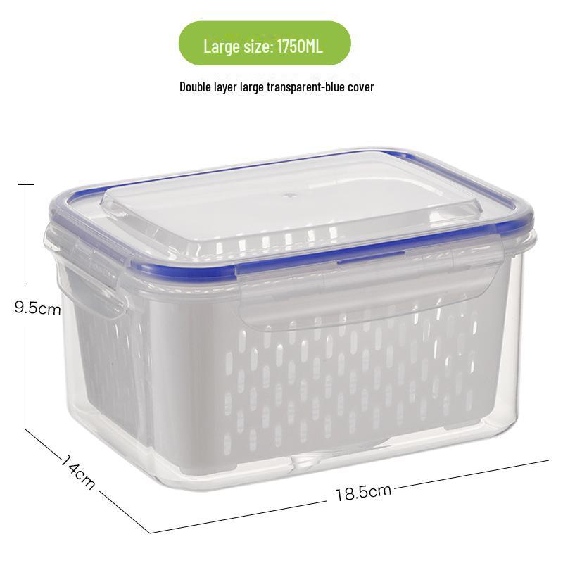 B2B Cross-Border Refrigerator Storage Box with Lid for Fresh Vegetables and Fruits