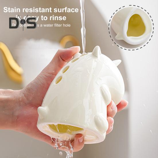 Fruit Fork Dessert Fork Set with Storage Jar Easy To Clean Stainless Steel Creative Cute Forks Cutlery Set Table Ornament