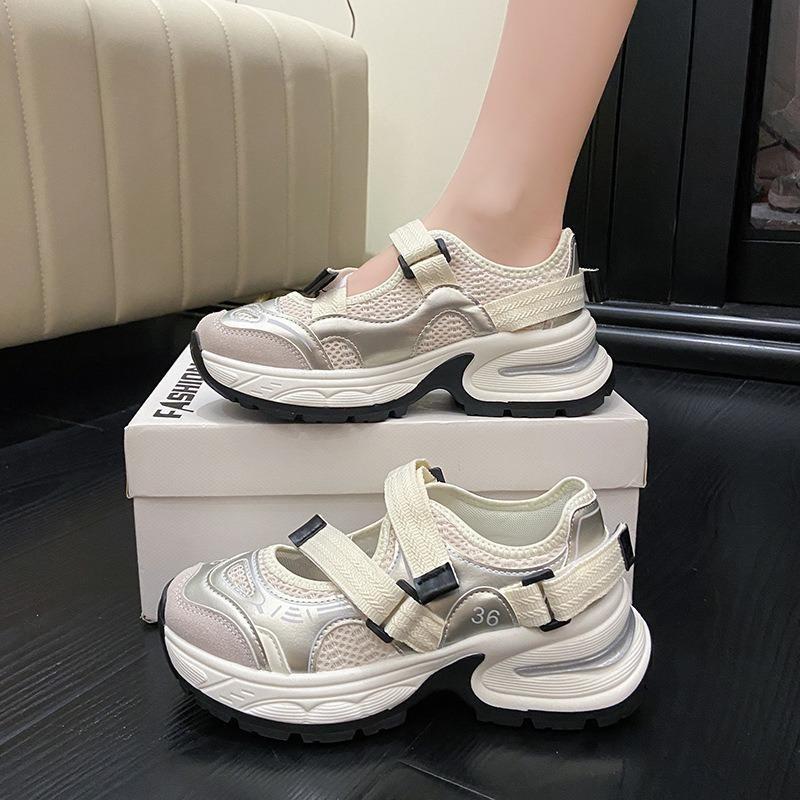 Breathable Dad Shoes Thick-soled Casual Shoes Perforated Versatile Sports Shoes