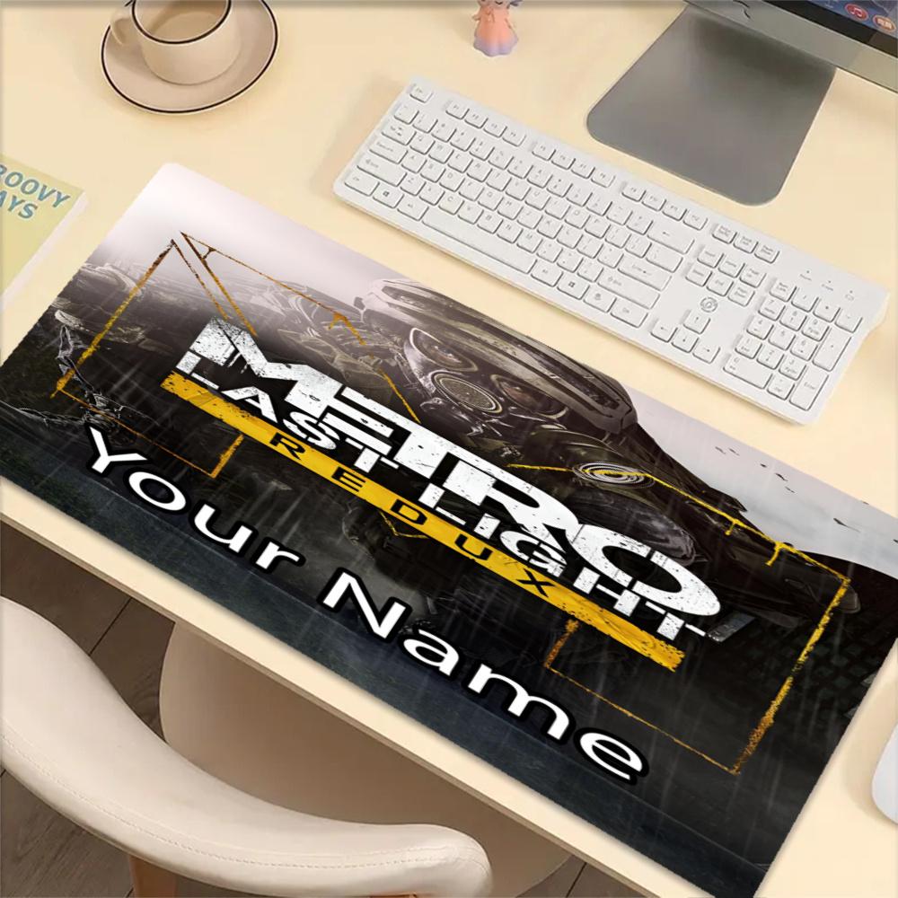 Custom Name Metro Theme Mouse Pad, Non Slip Rubber Base, Multifunctional Office & Home Decor, Perfect for Workspace Personalization.