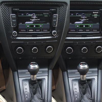 07-14 Skoda Octavia Middenconsole Versnellingspook Decoratiesticker