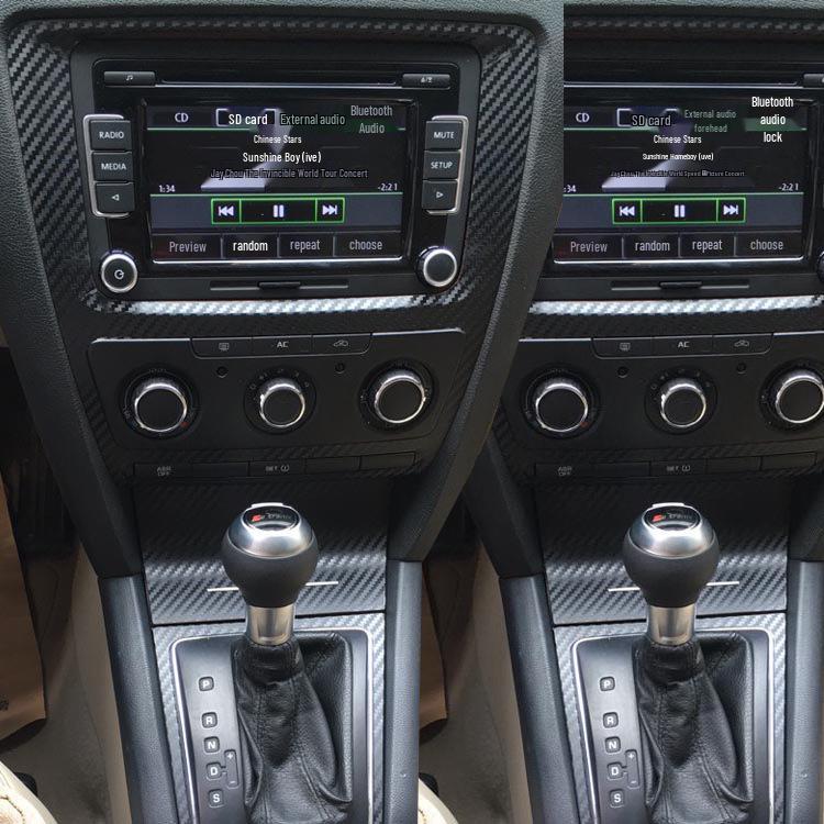 07-14 Skoda Octavia Center Console Gear Decoration Sticker