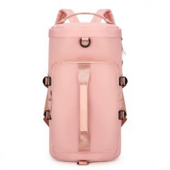 Men's fitness shoulder bag for business trips, large-capacity travel bag, luggage storage handbag, dry-wet separation sports training backpack