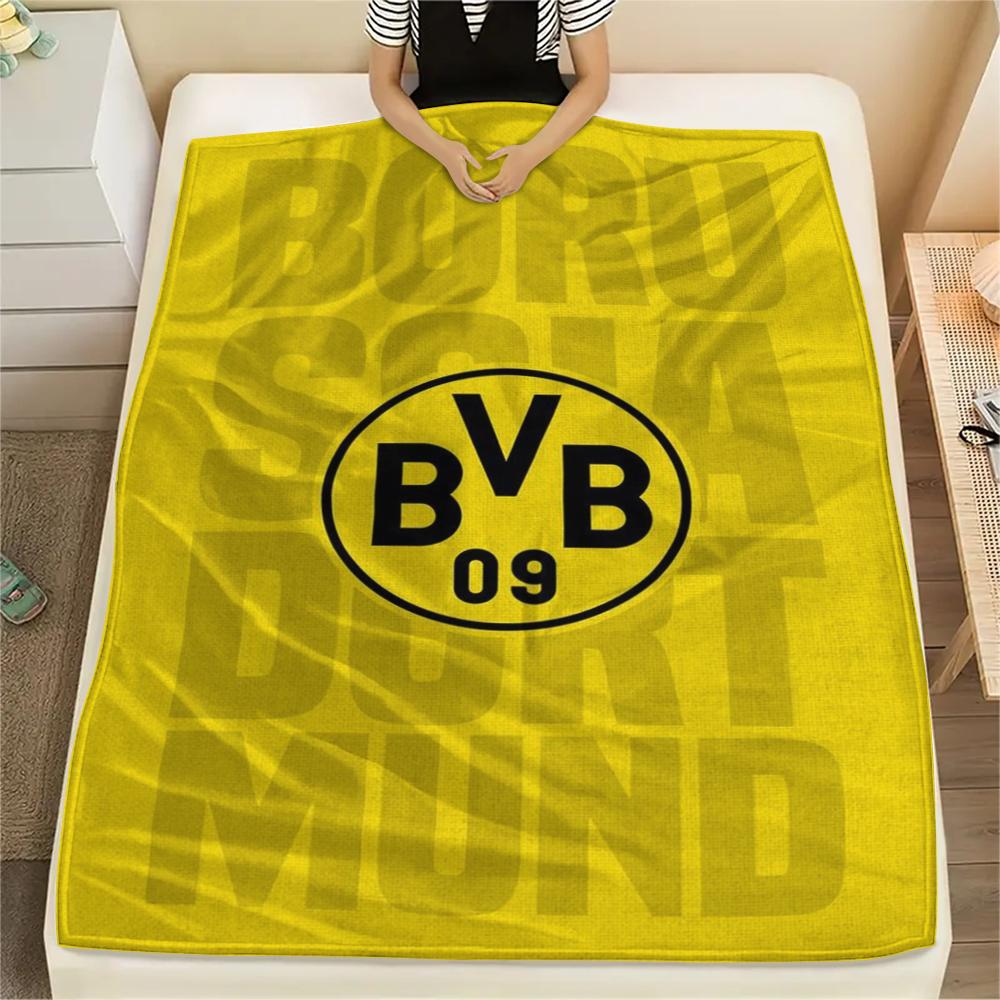 1pc Dortmund Print Flannel Blanket, High quality Comfortable for All Seasons, Home Decor, Warmth and Comfort, Perfect for Christmas Gifts29